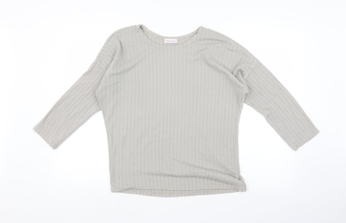 the Style Womens Grey   Basic T-Shirt Size M