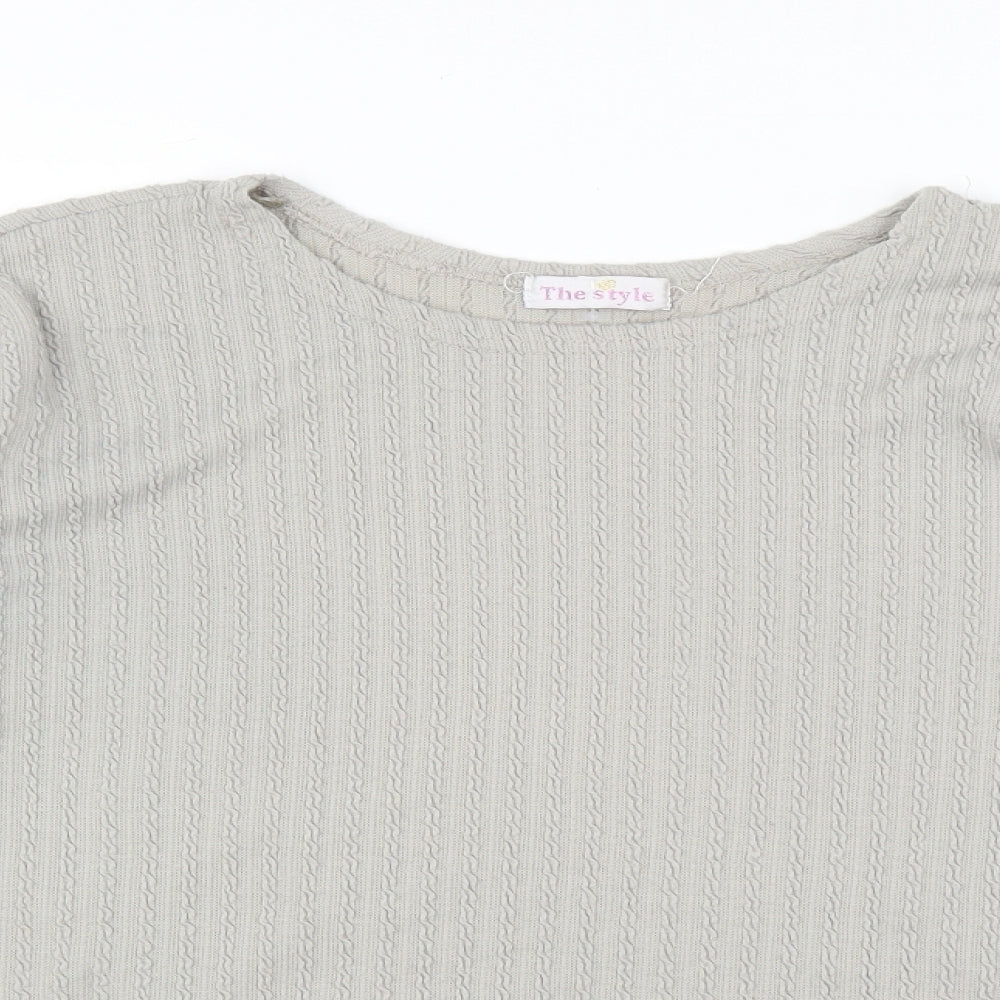 the Style Womens Grey   Basic T-Shirt Size M