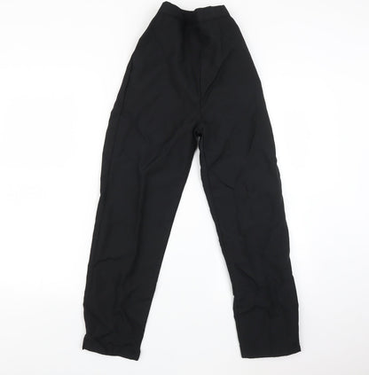 Womens UK Size 12 Preworn Regular Fit  Black Trousers