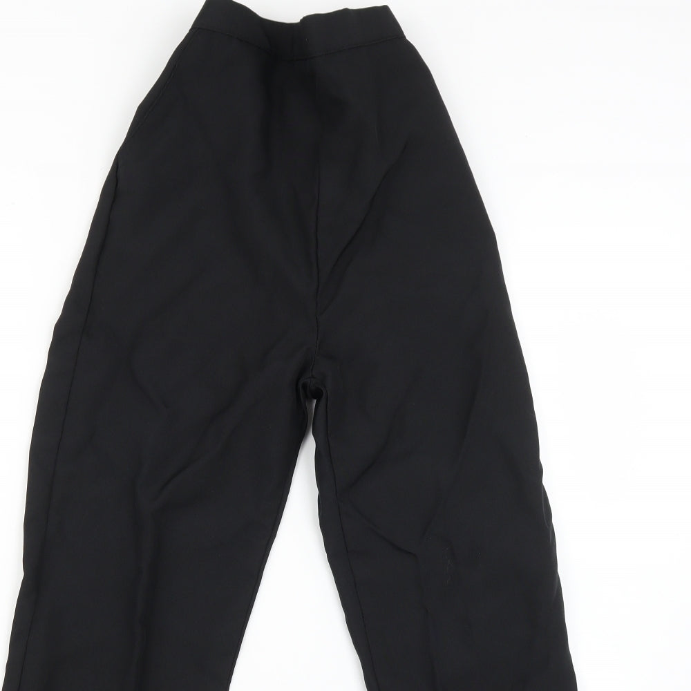 Womens UK Size 12 Preworn Regular Fit  Black Trousers