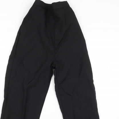 Womens UK Size 12 Preworn Regular Fit  Black Trousers