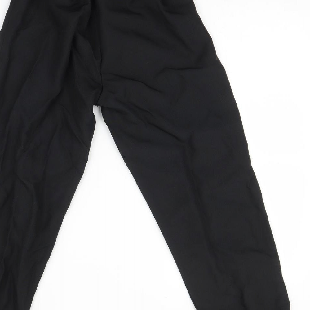Womens UK Size 12 Preworn Regular Fit  Black Trousers