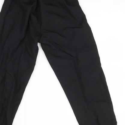 Womens UK Size 12 Preworn Regular Fit  Black Trousers
