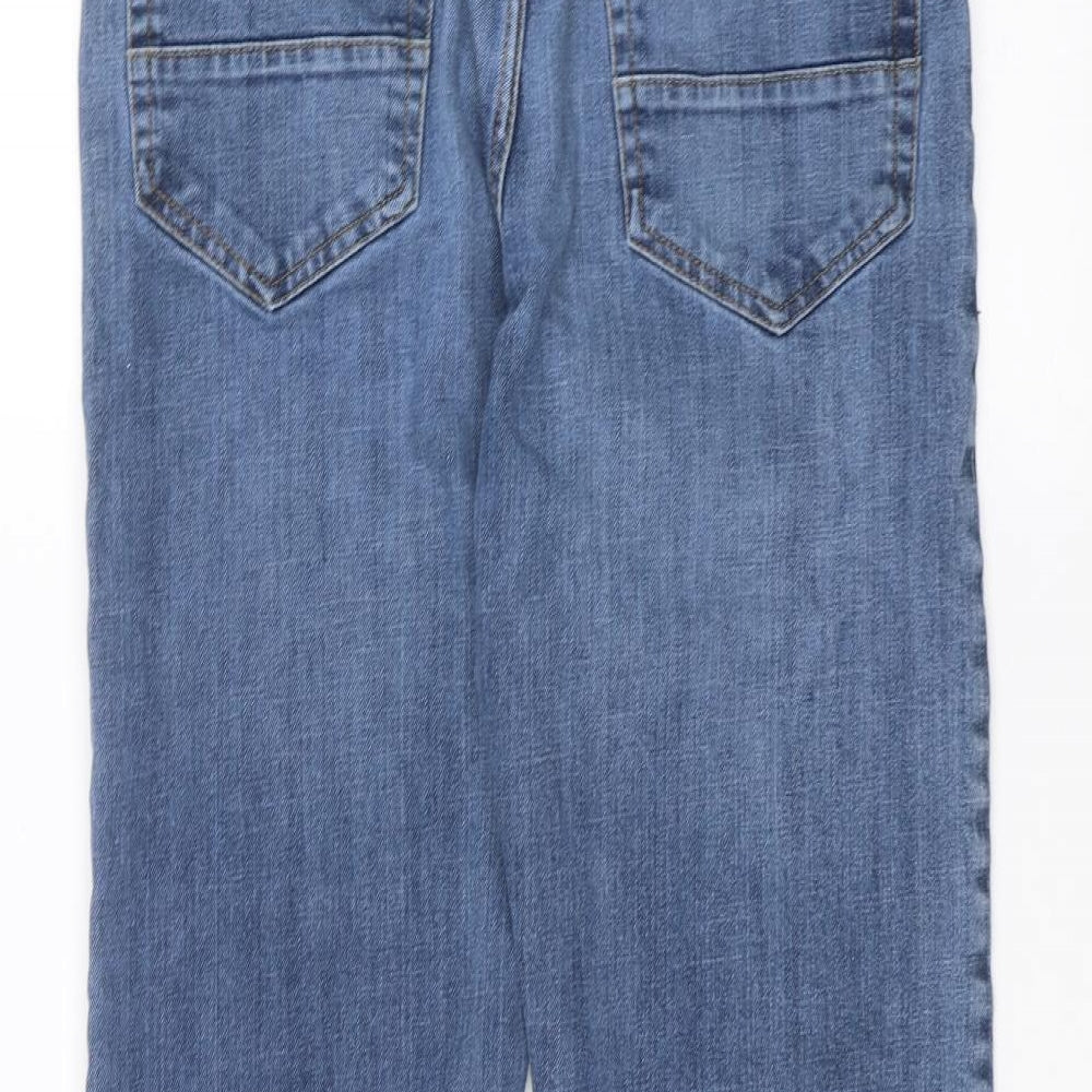 Peacocks Womens Blue  Denim Straight Jeans Size 32 in L30 in