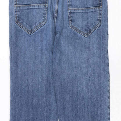 Peacocks Womens Blue  Denim Straight Jeans Size 32 in L30 in