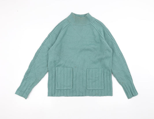 Womens UK Size 10 NEXT Green Pullover Jumper