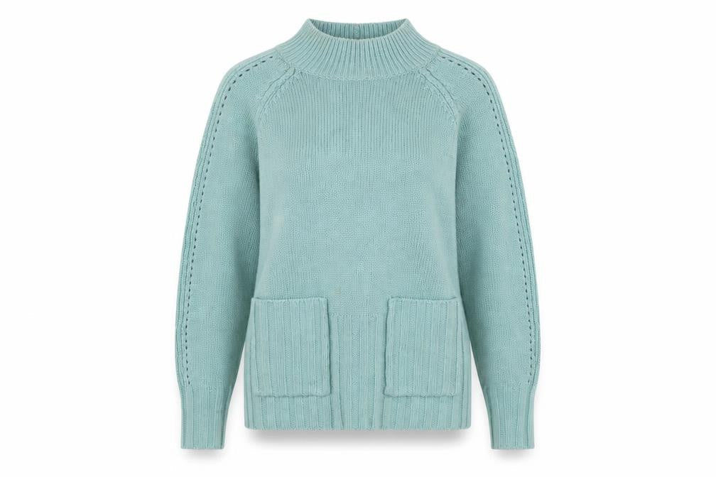 Womens UK Size 10 NEXT Green Pullover Jumper