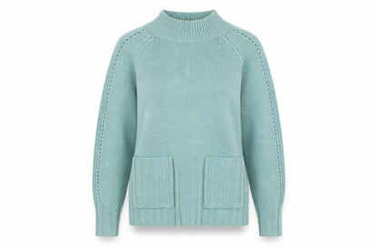 Womens UK Size 10 NEXT Green Pullover Jumper