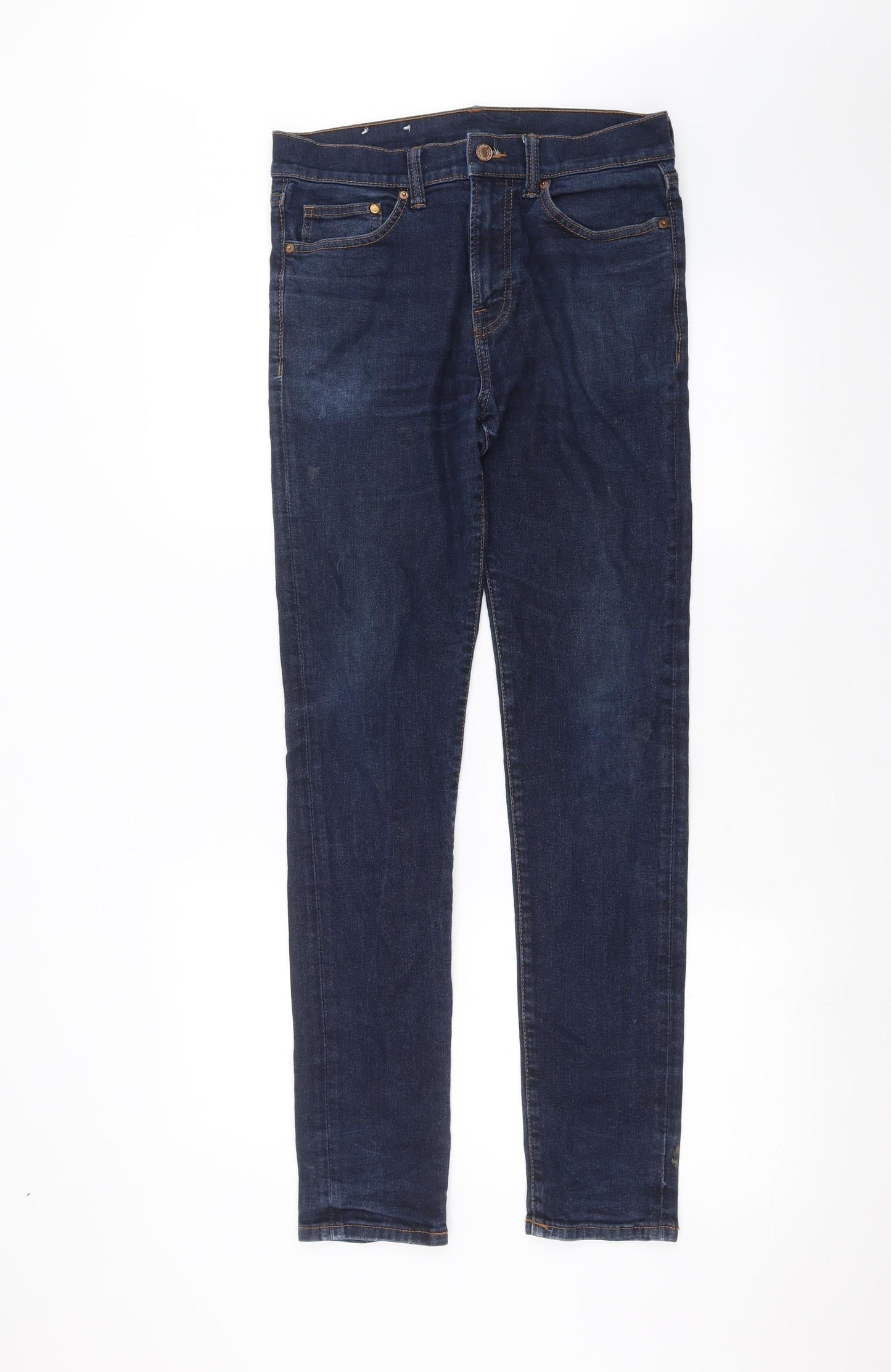Womens UK Size 30 in Preworn Regular Fit Skinny Blue Jeans