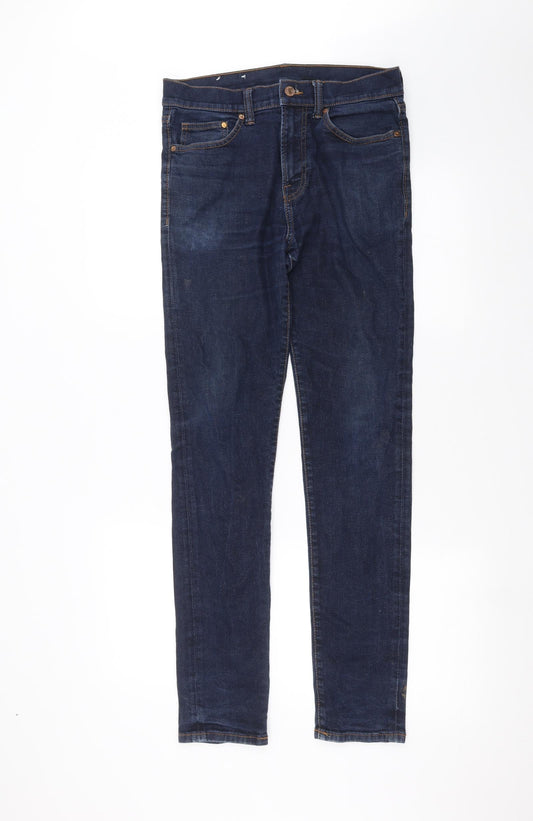 Womens UK Size 30 in Preworn Regular Fit Skinny Blue Jeans