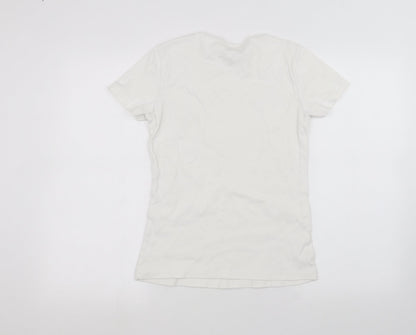 DOMYOS Girls White   Basic T-Shirt Size M