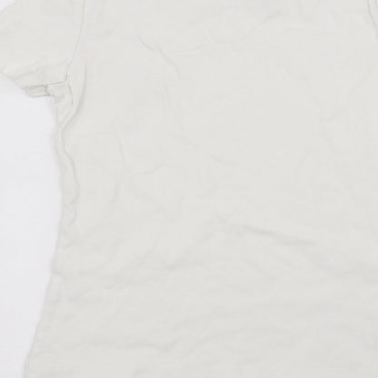 DOMYOS Girls White   Basic T-Shirt Size M
