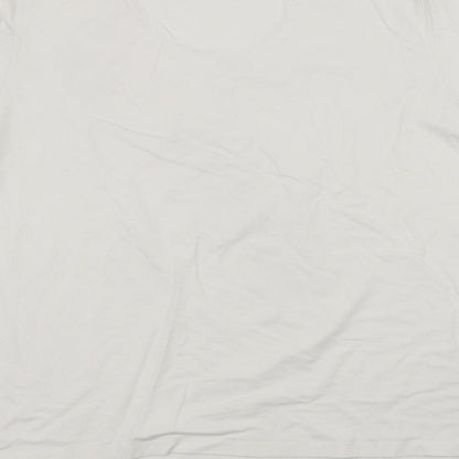 ELVI Womens White   Basic T-Shirt Size S