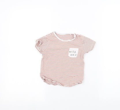Tu Baby White Striped  Basic T-Shirt Size 18-24 Months