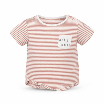 Tu Baby White Striped  Basic T-Shirt Size 18-24 Months