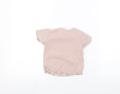 Tu Baby White Striped  Basic T-Shirt Size 18-24 Months