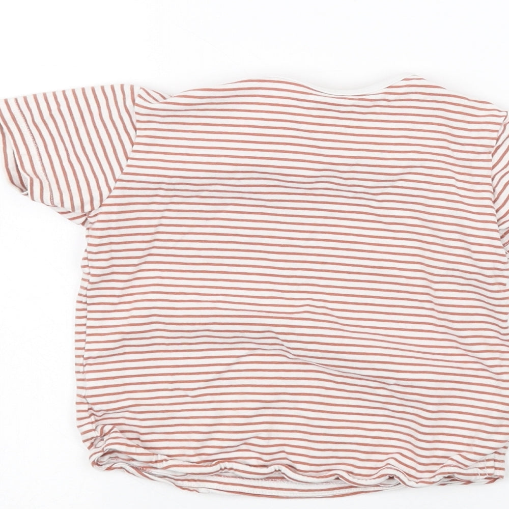 Tu Baby White Striped  Basic T-Shirt Size 18-24 Months