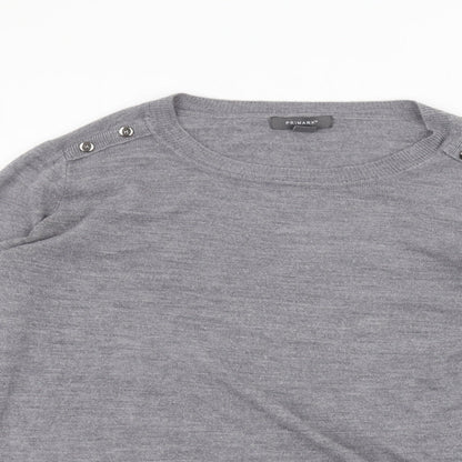 Primark Womens Grey   Pullover Jumper Size L