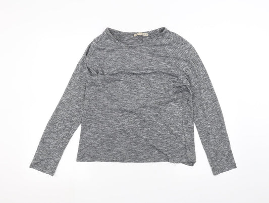 Womens UK Size 10 Atmosphere Grey Basic T-Shirt