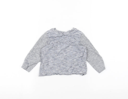 George Baby Blue Striped  Basic T-Shirt Size 12-18 Months