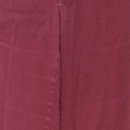 Womens UK Size 10 H&M Regular Fit Skinny Red Jeans