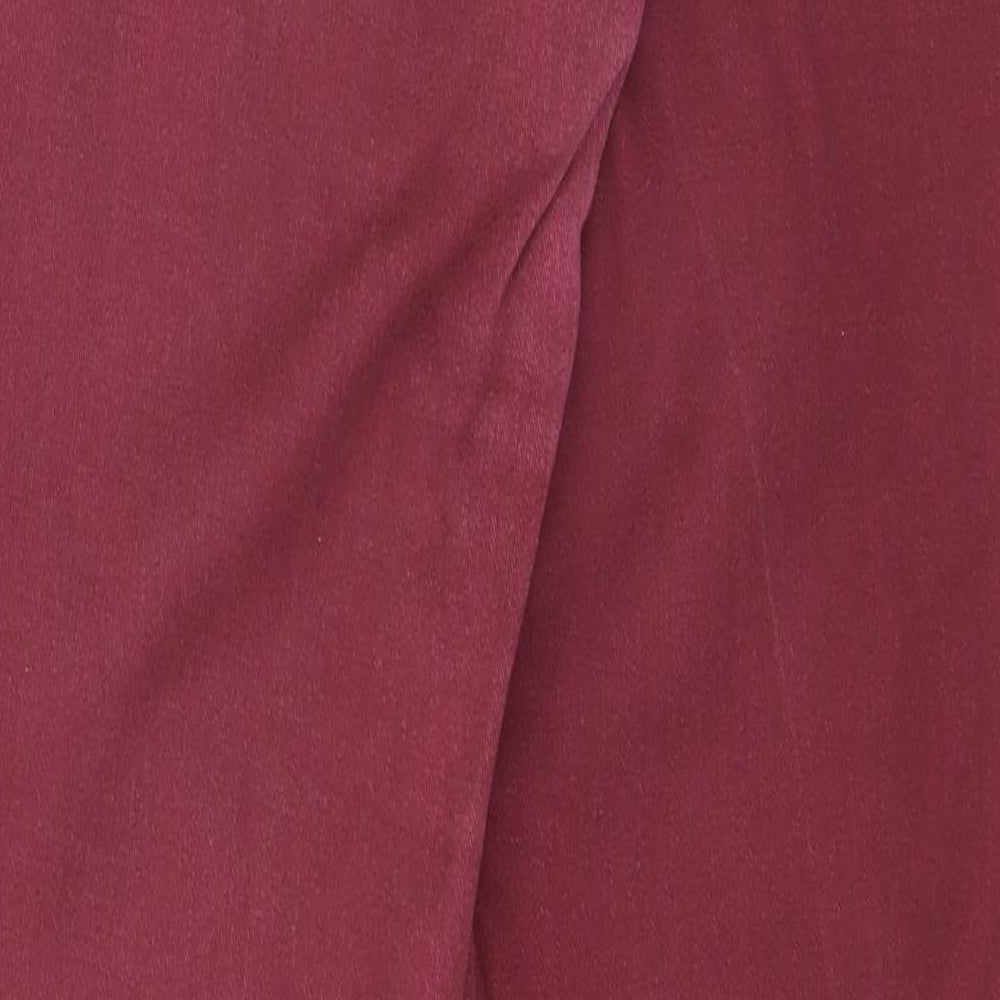 Womens UK Size 10 H&M Regular Fit Skinny Red Jeans