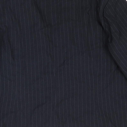 Papaya Womens Black Striped  Jacket Blazer Size 18