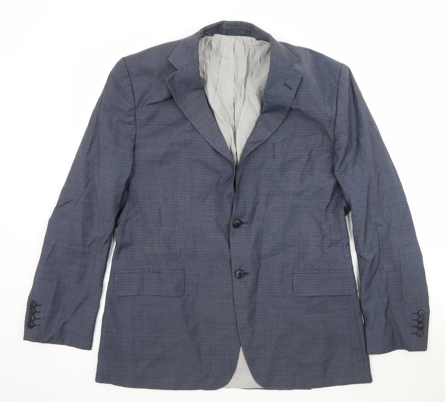Mens UK Size 42 Marks and Spencer Regular Blue Suit Jacket