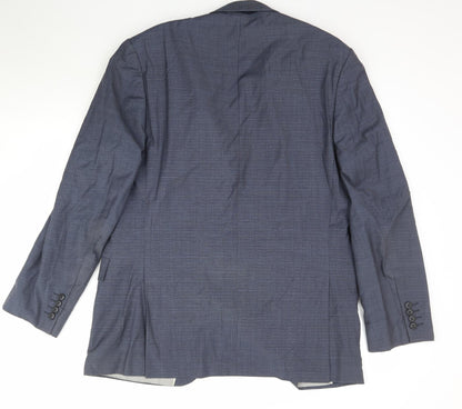 Mens UK Size 42 Marks and Spencer Regular Blue Suit Jacket
