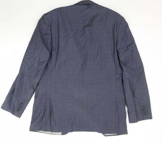 Mens UK Size 42 Marks and Spencer Regular Blue Suit Jacket