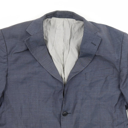 Mens UK Size 42 Marks and Spencer Regular Blue Suit Jacket