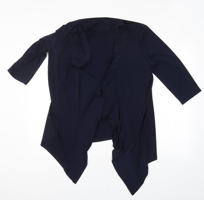 Womens UK Size 14 Annabelle Blue Cardigan Jumper