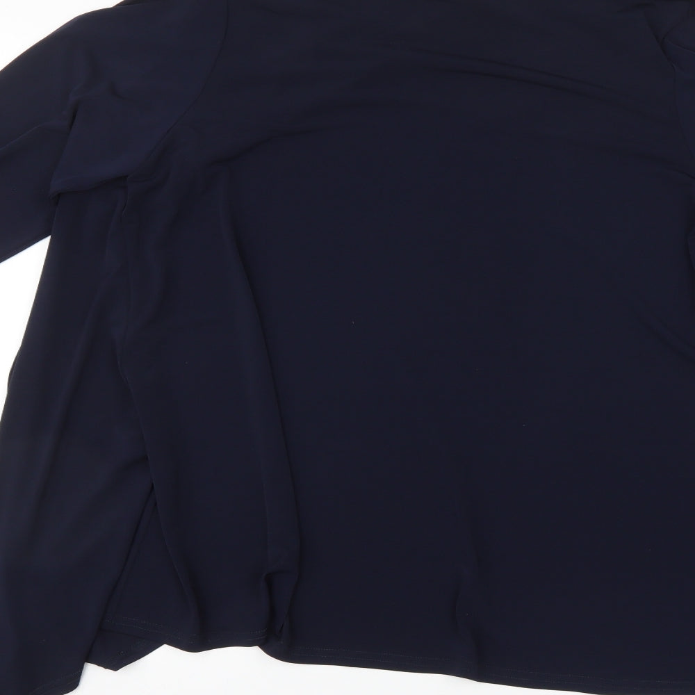 Womens UK Size 14 Annabelle Blue Cardigan Jumper