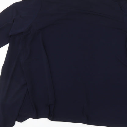 Womens UK Size 14 Annabelle Blue Cardigan Jumper
