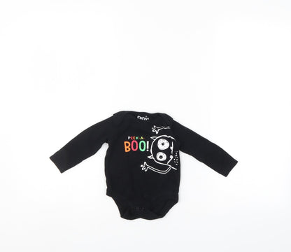 Fred & Flo Boys Black   Romper One-Piece Size 6-9 Months