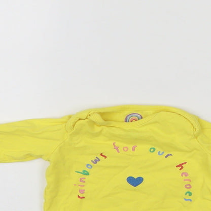 F&F Baby Yellow   Pullover Jumper Size 0-3 Months