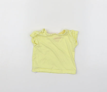Primark Baby Yellow   Basic T-Shirt Size 0-3 Months