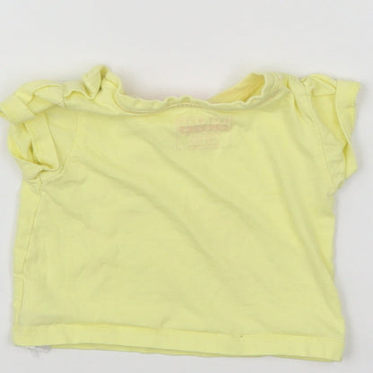 Primark Baby Yellow   Basic T-Shirt Size 0-3 Months