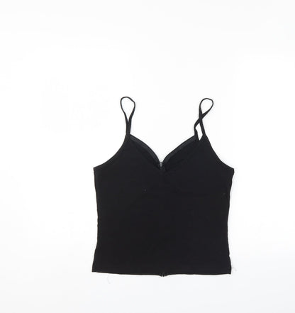 Minin Womens Black   Camisole Blouse Size L