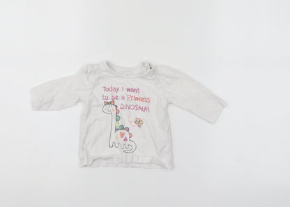 Nutmeg Baby White   Pullover Jumper Size 3-6 Months