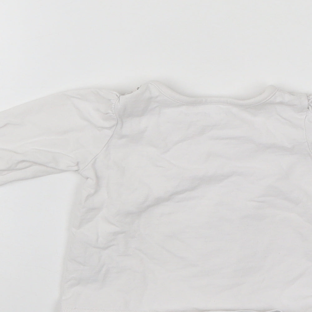 Nutmeg Baby White   Pullover Jumper Size 3-6 Months