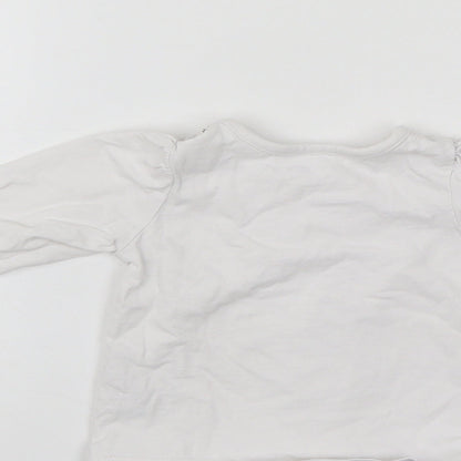 Nutmeg Baby White   Pullover Jumper Size 3-6 Months