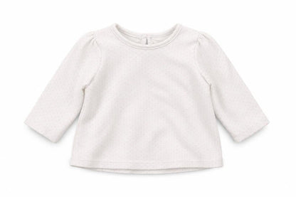 George Girls White Spotted  Pullover Jumper Size 3-6 Months