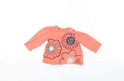 Nutmeg Baby Orange   Pullover Jumper Size 3-6 Months