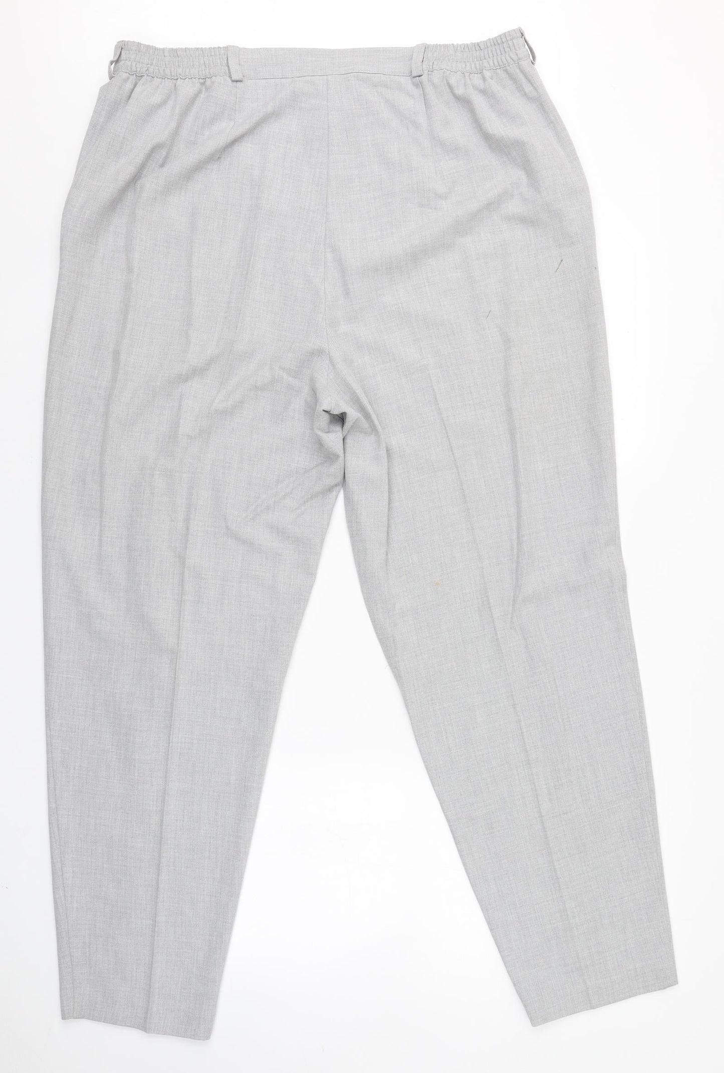 Womens UK Size 20 Plus Collection Regular Fit  Grey Trousers