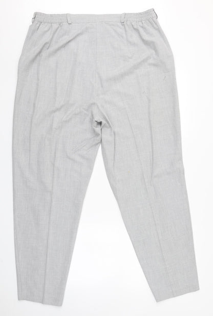 Womens UK Size 20 Plus Collection Regular Fit  Grey Trousers