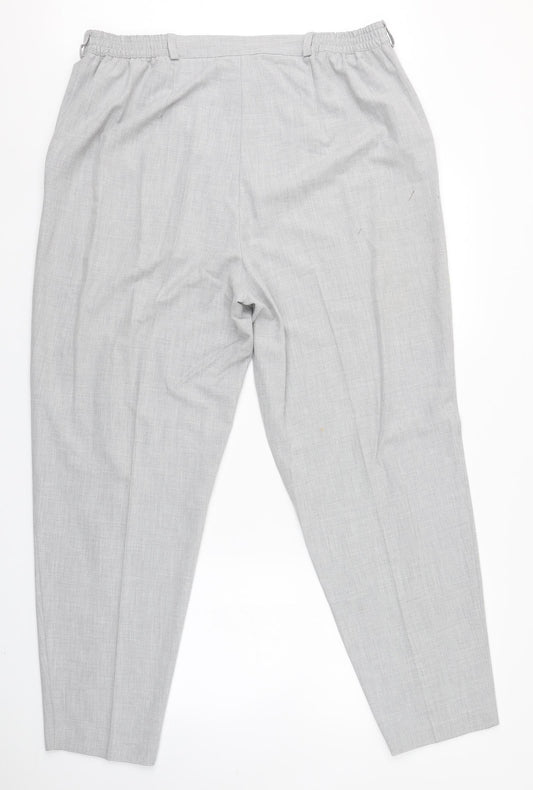 Womens UK Size 20 Plus Collection Regular Fit  Grey Trousers