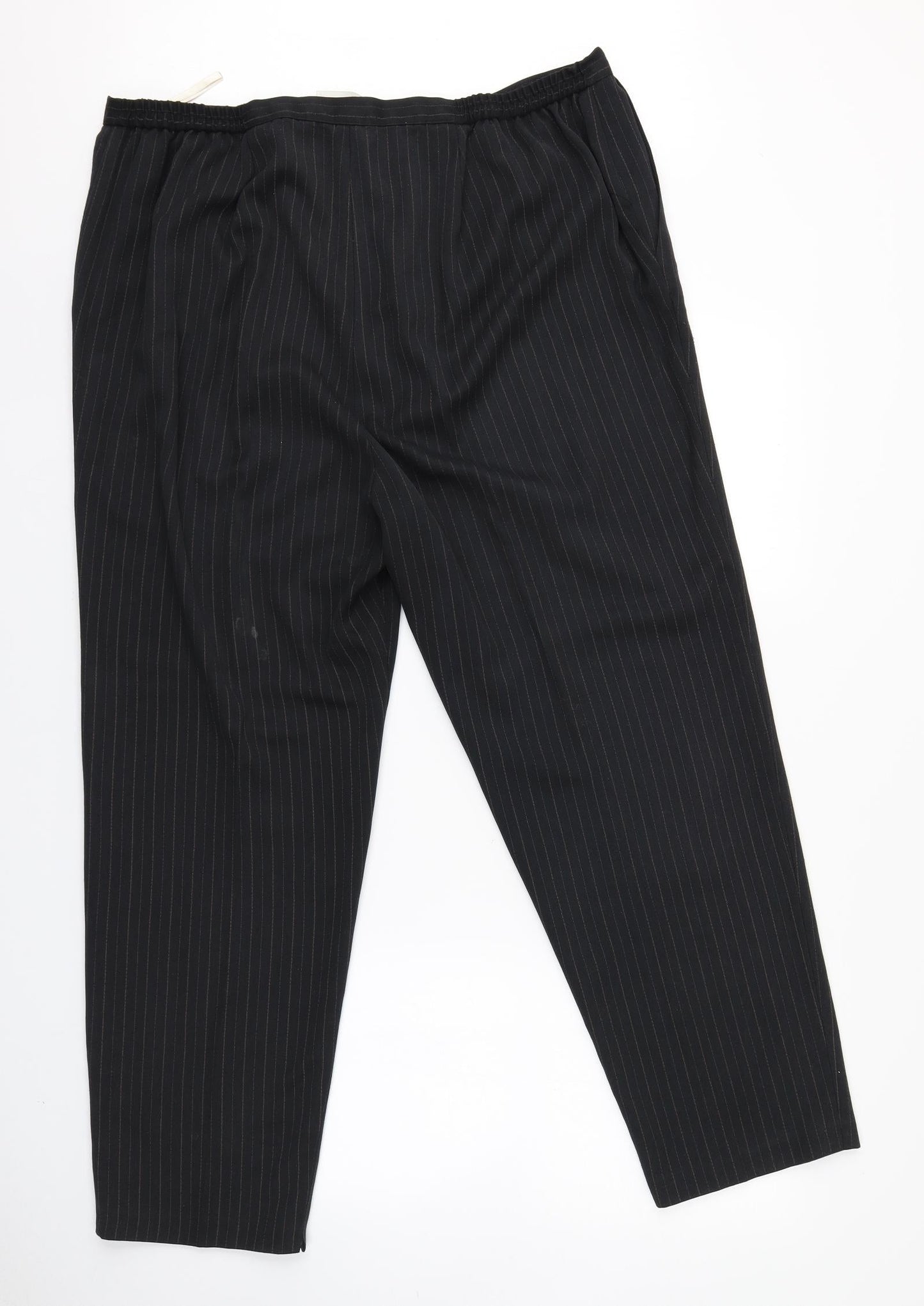 Womens UK Size 22 essence Regular Fit  Black Trousers
