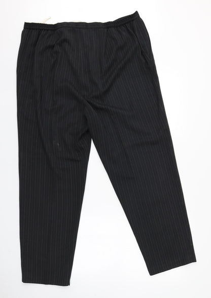 Womens UK Size 22 essence Regular Fit  Black Trousers