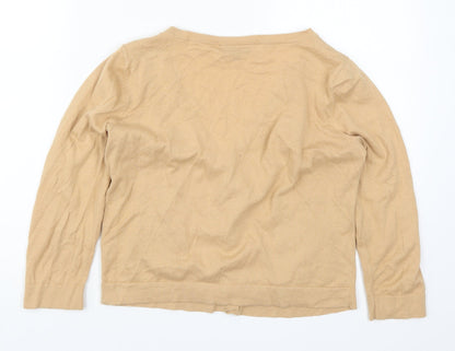 Womens UK Size 10 Wallis Beige Cardigan Jumper